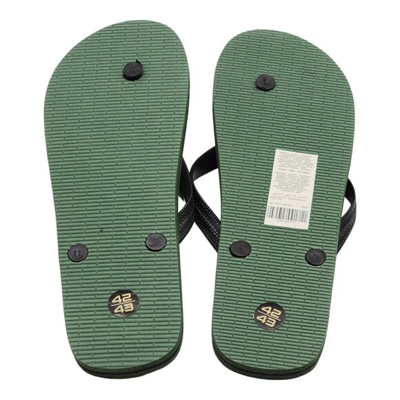 Cavalli Class Logo Men\'s Flip Flops Sandals in Green size 9 42-43 main image 4